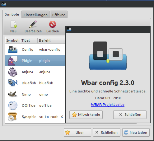wbar-config wbar-config 2.3.0